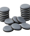 Stacks of Heavy Duty Furniture Sliders with 30mm PTFE Glides for chairs, sofas, beds and dining tables on wood and carpet.