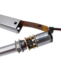 Cut The Hassle With This Badass Mini Electric Linear Actuator Generating Smooth 12V DC Push Rod Thrust, showcasing motor and assembly details.