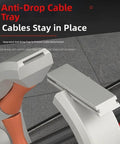 Cable Pulling Roller With 330 Degree Adjustable Clamp Pro Grade Wire Guide For Cable Routing And Conduit Installations Rugged Stainless Steel And Nylon Construction Two Pack anti-drop cable tray clamps on conduit