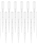 100 Pack 3ml Disposable Plastic Pipettes With Graduated Measurements For Science Labs And Home Experiments Ideal For Essential Oils Cosmetics Makeup Transfer DIY Projects Soft Polyethylene Droppers, clear