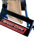 Speed Cope Crown Molding Jig With Adjustable Handle for DIY Woodworking, showing coping frame with labeled support arms.