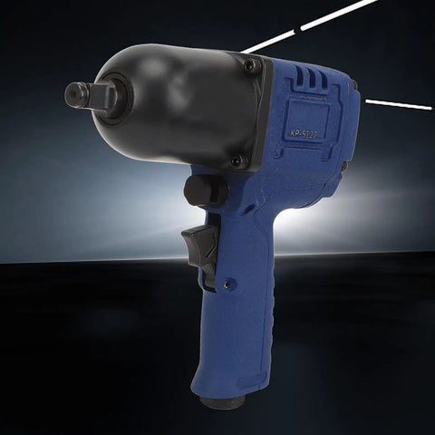 Heavy Duty 1/2 Inch Pneumatic Impact Wrench Packing Badass Torque For Professional Garage Equipment And Shop Hardware Maintenance Durable Air Powered Ratchet Tool For No Nonsense Daily Grind, showcasing ergonomic grip and socket drive.