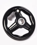 Round Hand Wheel With Revolving Handle For Lathe And Mill Three Spoke Spare Part Easy To Install Durable Bakelite And Metal
