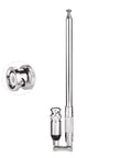 Wideband 20-1300MHz Police Scanner Antenna, 8-Section Telescopic 50 Ohm BNC Male Connector, Flexible Long Range Antenna