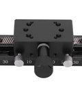 High Precision Linear Translation Stage 30x50mm Aluminum Sliding Table With Manual Rack And Pinion Rail For reliable linear motion