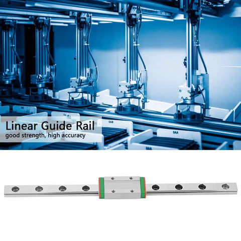 200mm LML9H Miniature Linear Guide Rail, 9mm Width Linear Motion Rail with Slide Block for precision equipment