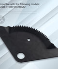 Steering Gear Rebuild Kit With Sector Plate Fits Craftsman AYP Poulan Weedeater Jonsered And Electrolux Lawn Mowers And Garden Tractors Replace Models 587738906 532194747 194732 532194732 Easy Install component plate on a geometric background.