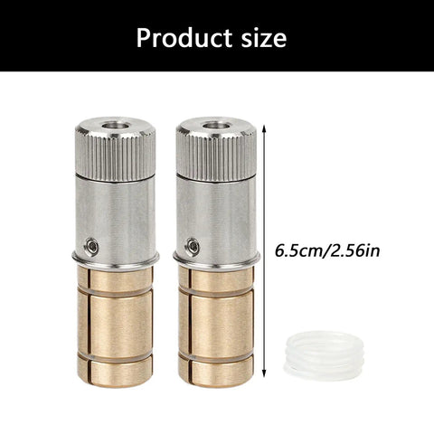 Locking Stainless Steel MFT Table Hole Pins for Woodworking Benches, Quick Release, 6.5cm size, shown with expansion pins.