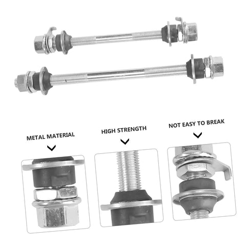 Beefy Solid Shaft Rear Hub Axle Tool for bikes showing metal material, high strength components, precise metal machining.