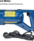 Heavy Duty Electric Rebar Bender Machine 1200W Hydraulic Steel Bar Bender showing core motor with label and power cord.