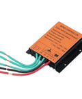 Top Shelf Wind Turbine Controller For 12 Volt And 24 Volt Systems Handles 300 Watts To 1000 Watts With MPPT PWM Charging And 16 Amp Output, showing wiring connections.