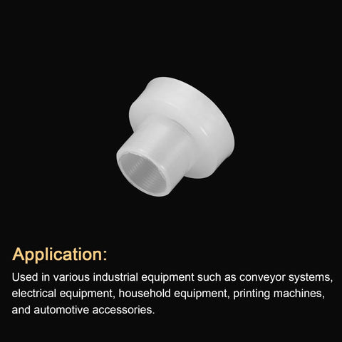 Flanged Nylon Sleeve Bearings 12 Pack With Inner Diameter 5.1mm Outer Diameter 6mm Length 5.8mm Flange Diameter 10mm Flange Thickness 1mm Self Lubricating Plastic Bushings High Load Capacity And Low Maintenance For Hinges, Motors And DIY Gear.