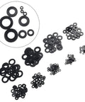 Go To Nylon Flat Washer Kit 700 Pcs M2 And Up Metric Assorted Sizes For Home Auto And Marine Electrical Projects With Precise Inner And Outer Diameters And Versatile Heavy Duty Installations, assorted black nylon washers