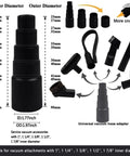 15 Piece Universal Vacuum Attachments And Brushes Kit For Shop Vac Accessories DIY Friendly And Ready For Any Mess, includes adapters and brushes