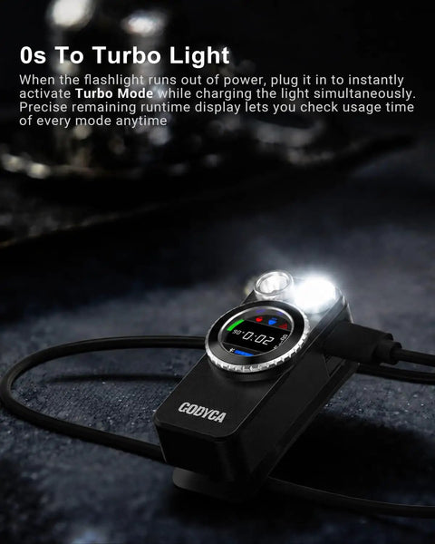 Pocket Ready Magnetic Clip On Flashlight With Built In Laser Distance Meter Delivering 650 Lumen White Light And 175 Lumen Red Light Type C Rechargeable Smart Display Emergency Work Light For Indoor Measurement, black body, USB-C charging