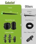 Drip Irrigation Kit For Garden Raised Beds And Lawn Adjustable Watering System With Drip Emitters comparison chart