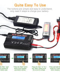 All In One RC Battery Charger And Discharger For 1S To 6S LiPo LiFe Liion And 1S To 15S NiMH NiCd Packs, Auto Stop When Full