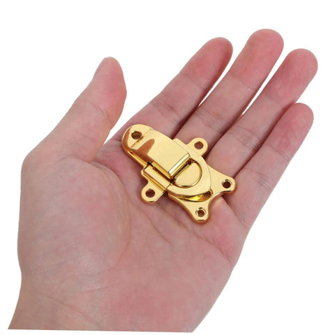 Get Cool 2pcs Vintage Zinc Alloy Toggle Latch Buckle Locks For Toolboxes And Jewelry Cases Super Durable Metal Box Hasp Replacement shown in hand.