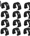 12 Pack Aluminum Alloy Bicycle Cable Clamps And C Clips For Housing And Hose Guides Brakes Derailleurs And Shifters Dope MTB And Road Bike Cable Management Durable Easy Install Secure Fit