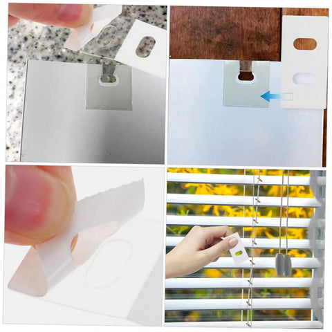 50 Pack Vertical Blind Repair Tabs Kit Quick And Easy Fix For Vertical Blinds With Strong Adhesive Tabs Durable Replacement Parts