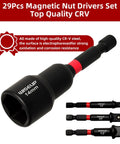 Beast Pro Grade Heavy Duty 29 Piece Magnetic Nut Driver Set with CR-V steel for durability, showing 14mm nut driver close-up.