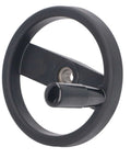 16mm Center Hole Hand Wheel With Revolving Handle For Lathe Milling Machine And Grinder 160mm Outer Diameter Two Spoke Plastic Control Wheel
