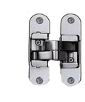 Hidden Cross Hinge for Wooden Doors with 3D Adjustable Alignment and 180 Degree Flat Folding, Invisible Door Hardware