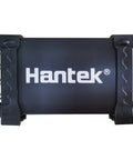 Black 4 Channel Oscilloscope Kit with 70 MHz Bandwidth and 1 GSa per Second Sampling, rugged heat-resistant case, side view
