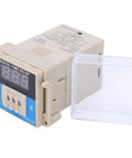 3D LED Digital Time Relay For AC220V Industrial Automation, Adjustable Timing And Cycle Delay Control Unit, Digital Setting Interface, Pro Grade Delay Module For Machinery And Equipment beige relay with clear cover and digital display