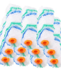 24 Piece Paint Roller Covers Premium Polyester Sleeves for quick paint application and smooth finish.