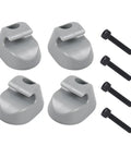 4 Pack Truck Interior Sun Visor Clips Built Tough Heavy Duty ABS Plastic Replacement S16-1023-661 with screws visible