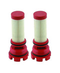 Fuel Filter For 75 To 250 Hp Outboard Motors Applications 35 8M0122423 35 8M0020349 8M0060041 Replacement Fits Optimax Verado Sierra Engines And Heavy Duty Marine Use, two-pack red cylindrical filters