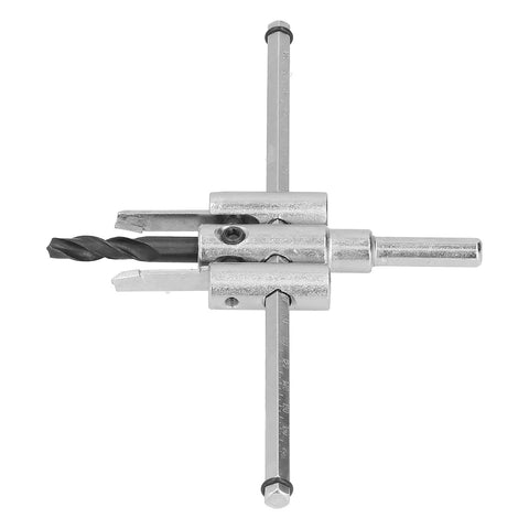 Heavy Duty Adjustable Circle Hole Cutter Saw Kit For Wood Plastic And Gypsum Board With Hss And Carbide Knives Perfect Pro DIY Tools that make clean cuts, adjustable metal hole cutter with drill bit