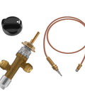 Low Pressure LPG Propane Fire Pit Flame Failure Safety Control Valve Kit Replacement Part With Three Eighths Inch Flare Brass