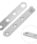 Smooth Stainless Steel Door Hinge With 360 Degree Rotating Shaft, Heavy Duty Thickened Core Design, Rounded Safe Edges No Burrs For Smooth Reliable Operation On Any Interior Or Exterior Project - close-up detail of hinge plate.