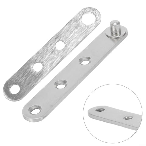 Smooth Stainless Steel Door Hinge With 360 Degree Rotating Shaft, Heavy Duty Thickened Core Design, Rounded Safe Edges No Burrs For Smooth Reliable Operation On Any Interior Or Exterior Project - close-up detail of hinge plate.