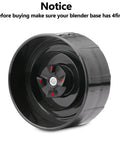 Premium Replacement Parts Set For 250W MB1001 Series Blender, black cross blade base with four fins