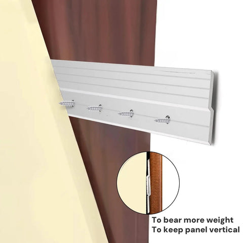 Dang Tough Thirty Inch French Cleat Hanger Kit With Heavy Duty Mirror And Picture Frame Wall Mount Brackets showing installation detail.