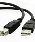 6Ft USB Data Sync And Power Charging Cable For GCC Expert 24 LX Vinyl Cutter Plotter Contour Cutting Machine Compatible With Mac And PC Data Transfer Ready Black.