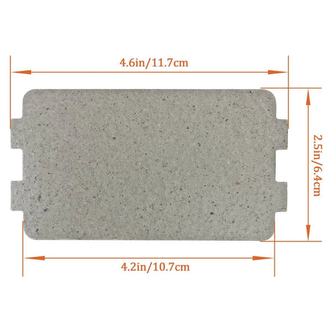 Five Pack Waveguide Covers For Microwave Ovens Mica Sheet Replacement Part Universal Microwave Repair Shield Helps Protect Magnetron From Splashes Ideal For Home Kitchen Office And Restaurant Use Two And A Quarter Inch By Four And Five Eighths Inch with dimensions