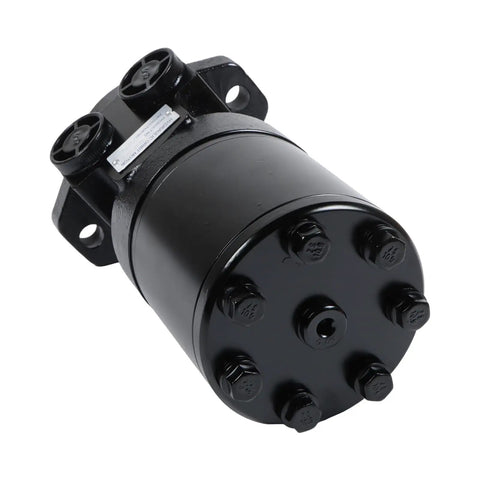 Heavy Duty 101-1032-009 Hydraulic Motor Swap Fits Char-Lynn H Series, black motor with multiple ports and fasteners.