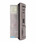 Side view of gray Dishwasher Detergent Dispenser Assembly 12008380 OEM Replacement Part With Optical Sensor TP3