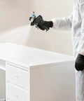 Heavy Duty PU Foam Spray Gun Featuring Slick Pneumatic Trigger And Self Cleaning Design For Polyurethane Insulation in use.