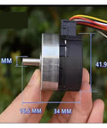Side view of 24H Runtime Brushless Servo Motor DC 12V With Built In Drive PWM Speed Regulation 100 Line Encoder held by hand