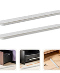 Eight Piece Adhesive Drawer Slides For Cabinets With Smooth Ball Bearing Glide Full Extension For Kitchen And Furniture Replacement