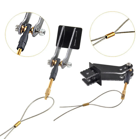 Beefed Up Carbon Fiber Servo Arm Push Pull Rod Rudder Control Kit For RC Planes And Model Aircraft Lightweight Durable