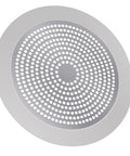 Straight Up Heavy Duty Stainless Steel Hair Catcher for Shower and Tub Drain with Thick Rubber Seal Non Slip Fit, 5.7 inch disc.