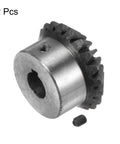 Bevel Gear Set 2M Module 20 Teeth 12mm Shaft Hole 1 To 1 Ratio 90 Degree Right Angle Pinion Gear 45 Steel With 4mm Keyway 2 Pack