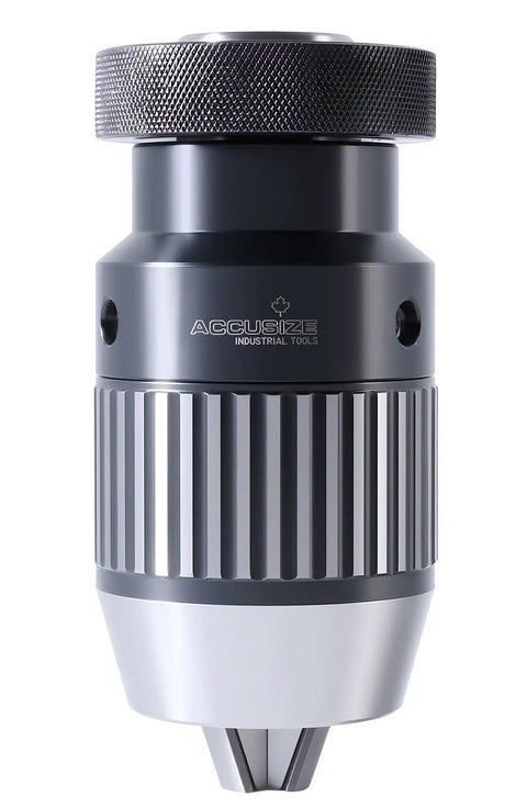 Keyless Drill Chuck 1/32 To 3/4 Inch Capacity Jacobs Taper 3JT, Ultra Precise 0.0048 In TIR, Quick Hand Tightening For Fast Bit Changes, Ideal For Drill Presses And Milling Machines