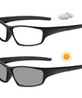 Multifocal Reading Glasses With Photochromic Lenses For Indoor Reading And Outdoor Use Adjustable Frame Black 1.75 Power